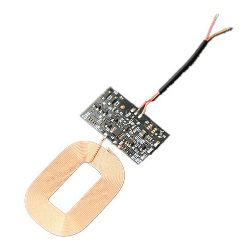 Qi Wireless Charger PCBA Circuit Board Receiver Module + Coil DIY Charging 5 Lt