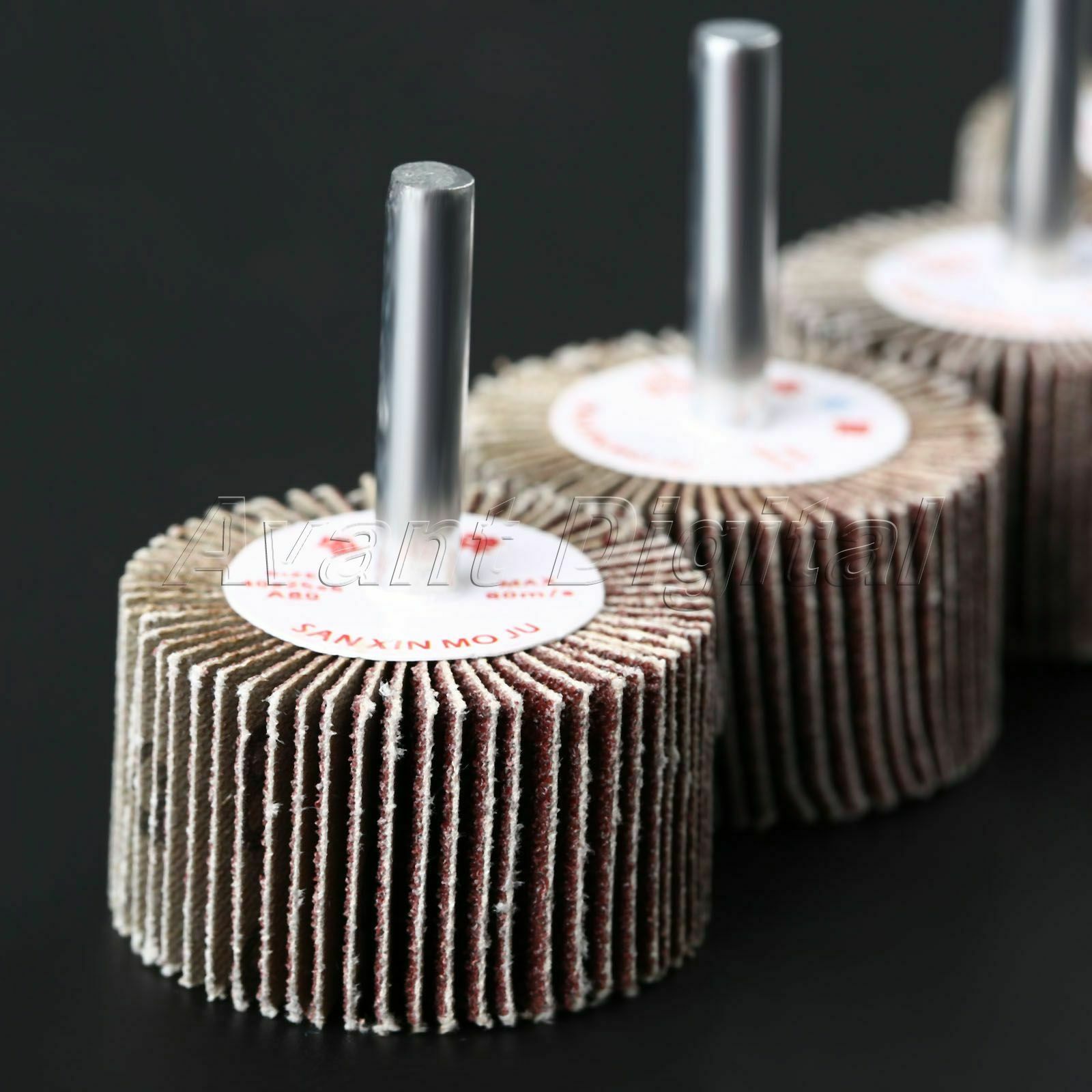 80 Grit Flap Sanding Polishing Grinding Wheel Disc Grinder Power Rotary Tool 5Pc