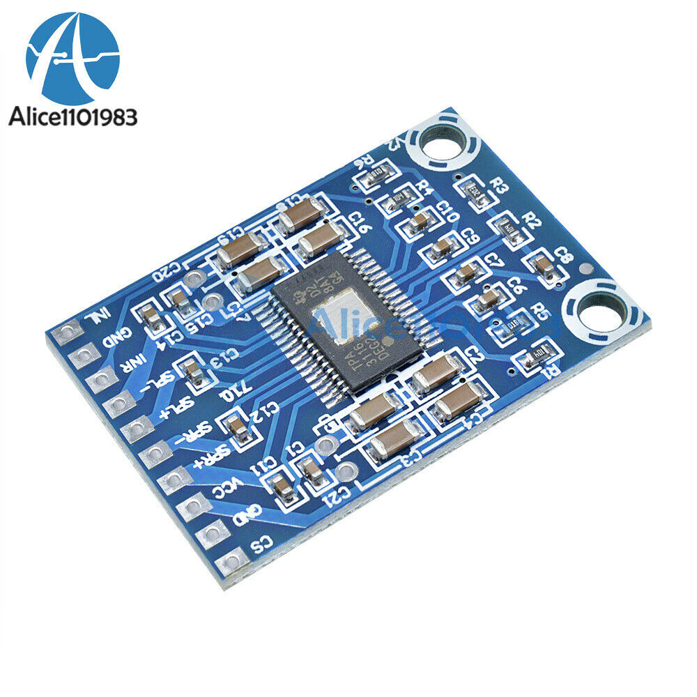 2PCS TPA3116D2 Digital Dual Channel 50W+50W Class D Audio Power Amplifier Board