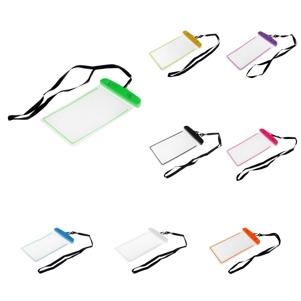 Underwater Waterproof Cell Phone Pouch Dry Bag Case Cover Touchscreen Black