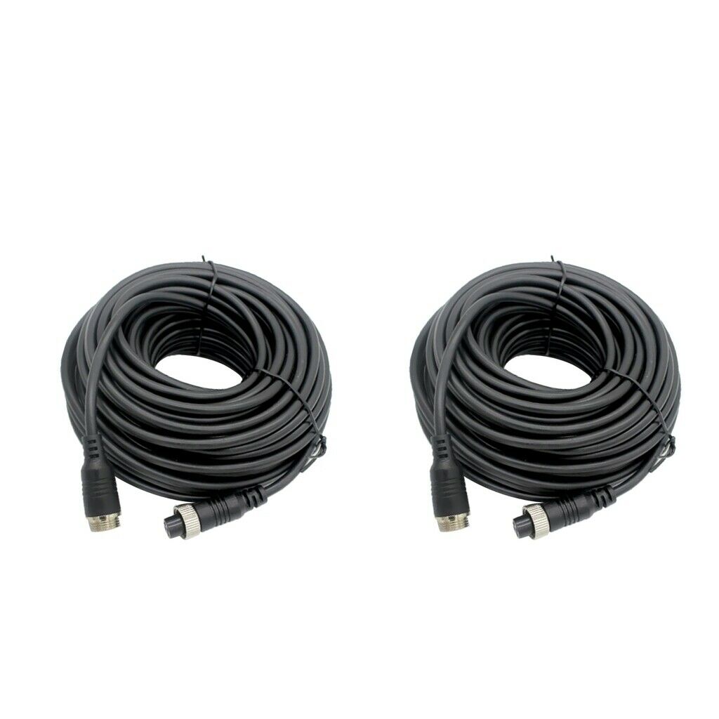 4Pin Video Extension Cable Wire forTruck Reversing Rear View Camera 5M+20M