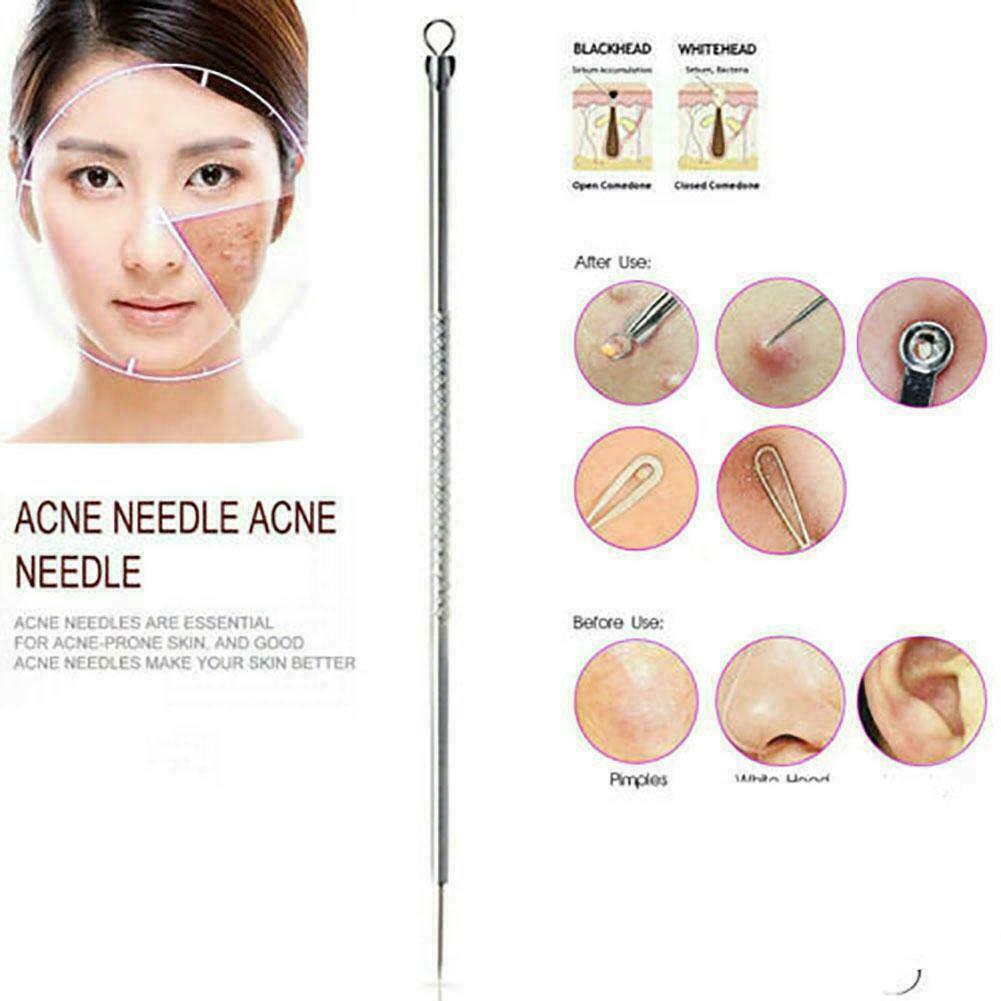 Carbon Steel Acne Needle Blackhead Removal Pin Pimple x Extractor 1 Tool X7K6