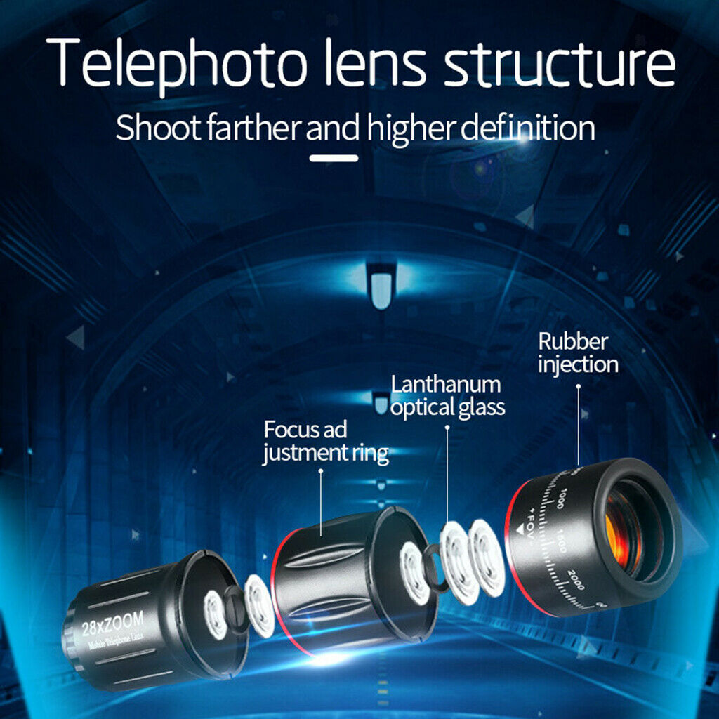 28X Optical Zoom HD Telescope Camera Lens   For Universal Mobile Phone