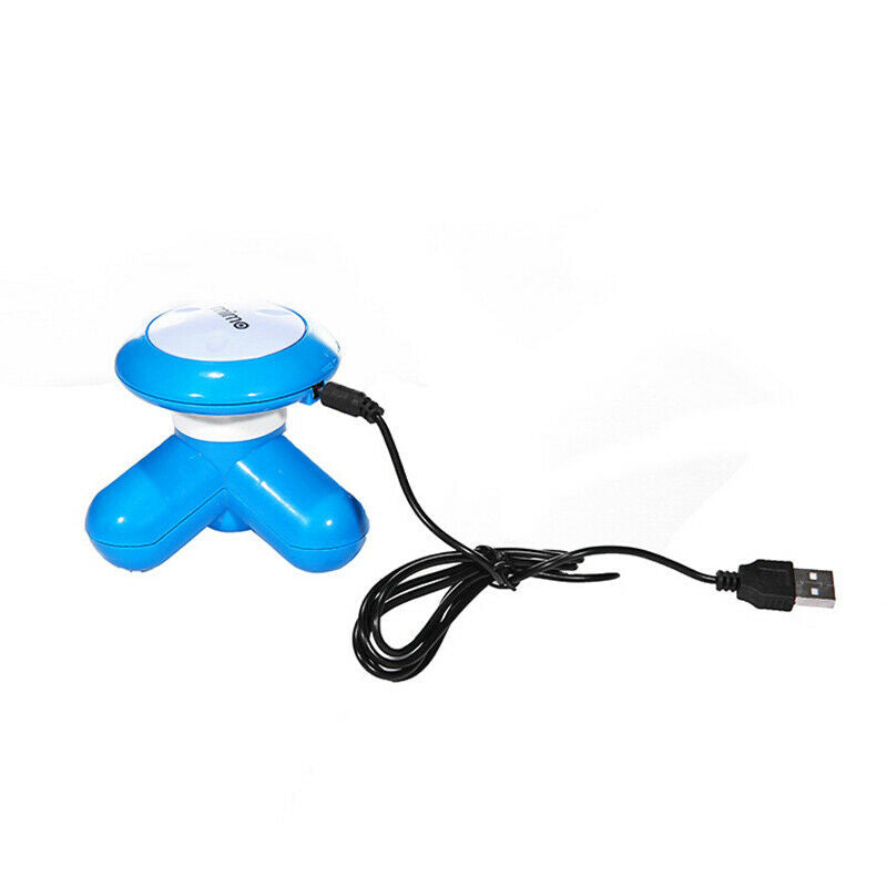 1PCs Mini Electric Handled Wave Vibrating Massager USB Battery Full Body .l8