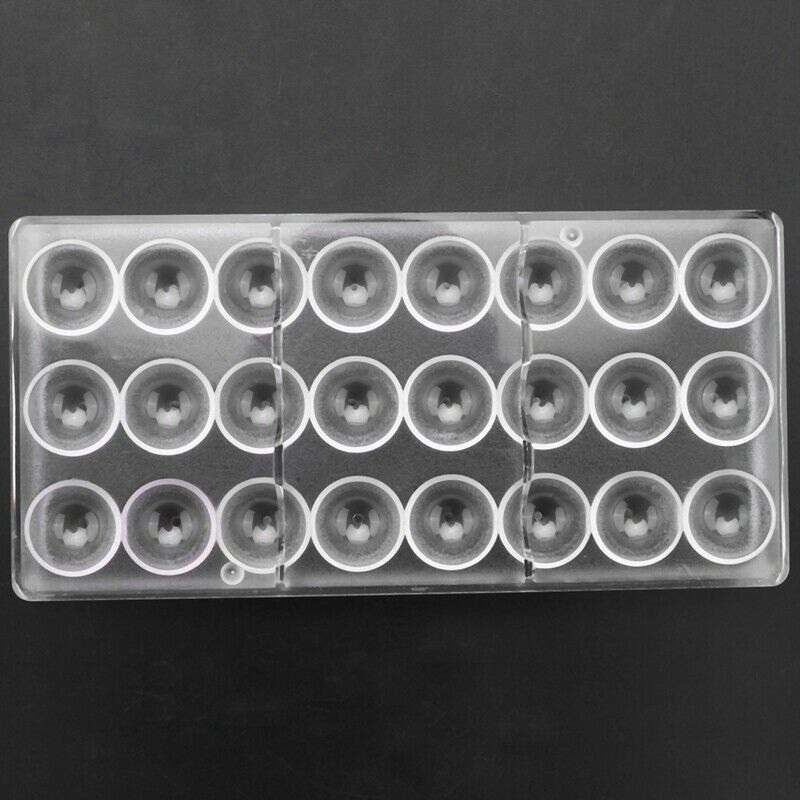 24 Holes Semi Sphere Chocolate Mould Polycarbonate Chocolate Bar Mold Half BalA5