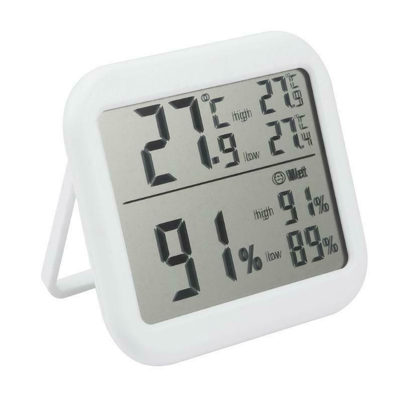 Digital Thermometer Humidity Monitor â„ƒ & â„‰ Max Min Record for Home Greenhouse