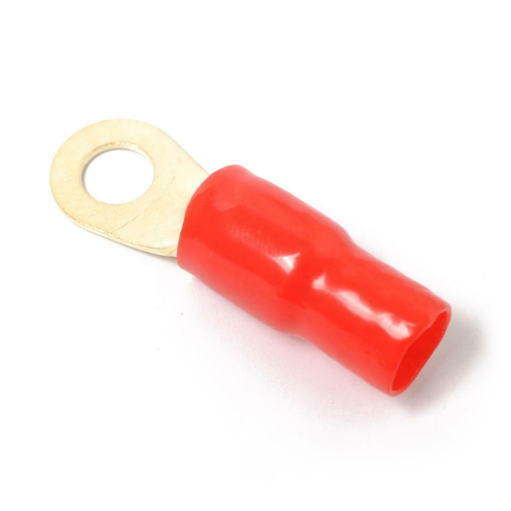10 Pairs 4 AWG Car Audio Power Ground Wire Ring Terminal Connector Brass