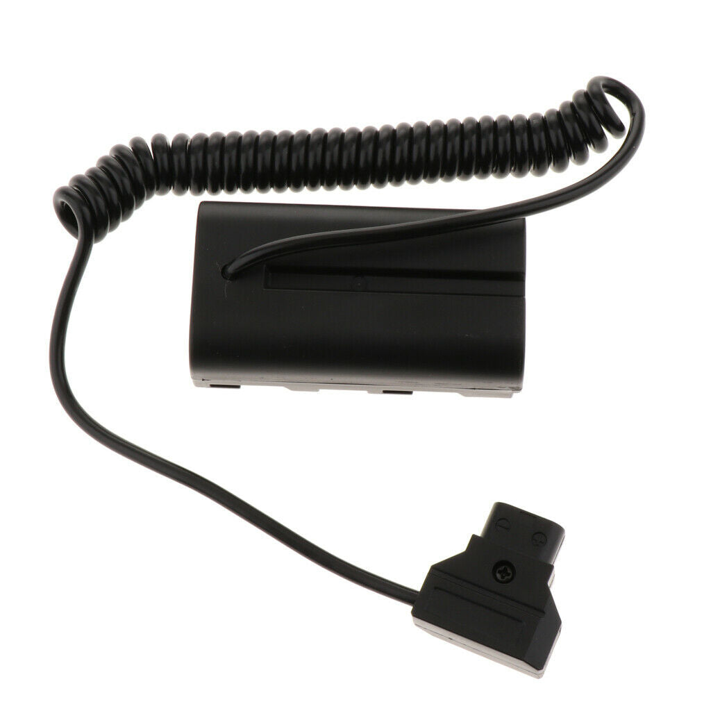 1Pcs D-TAP to NP-F550 DC Power Adapter Spring Cable Converter for Monitor Using