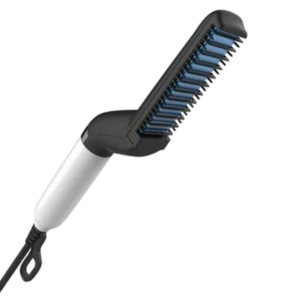 Electric Hair Styling Comb Heated Beard Straightener Hair Curling Brush