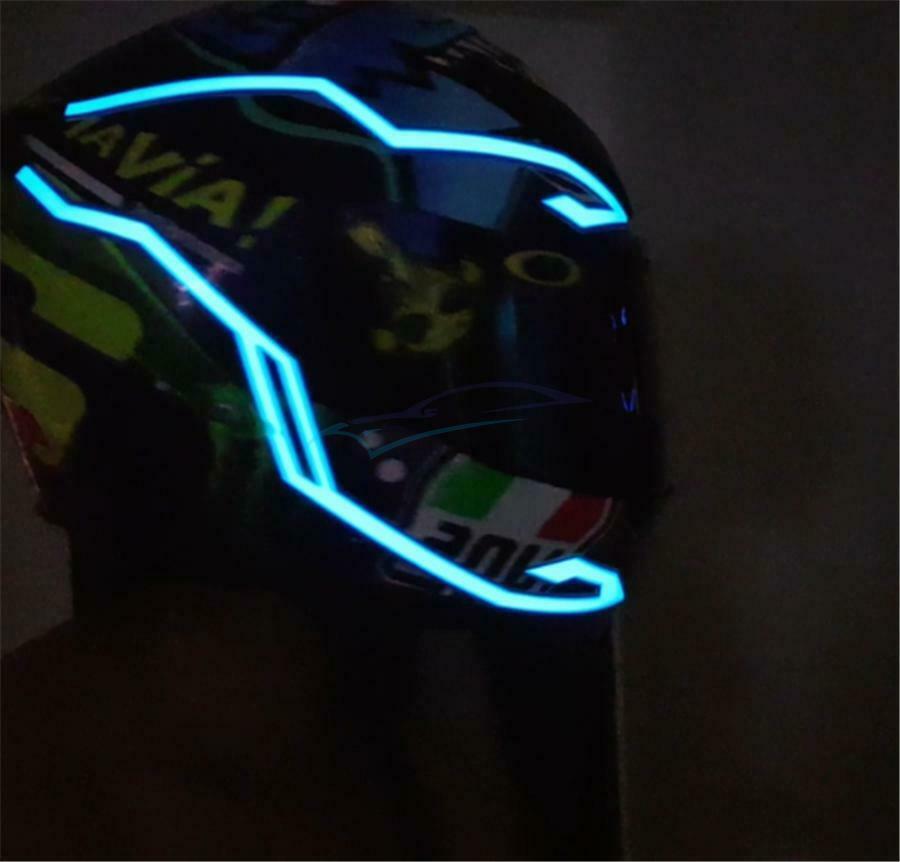 Mode Motorcycle Bike LED Signal Helmet Light Night Light Riding Decorative Strip