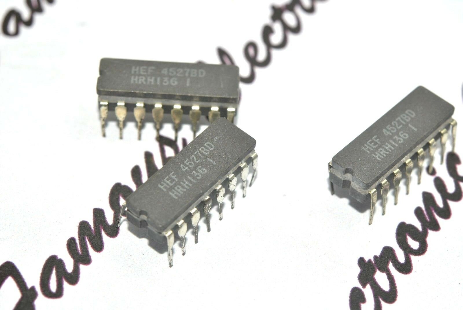 3PCS - HEF4527BE DIP-16 Integrated Circuit / IC - NOS