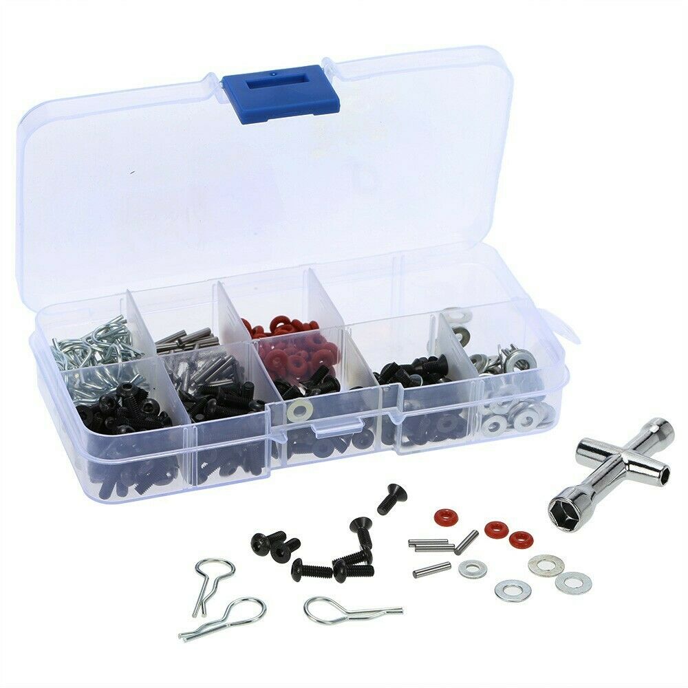 270 in 1 Repair Tool & Screws Box Kit for 1:10 Scale RC Cars Accessories New