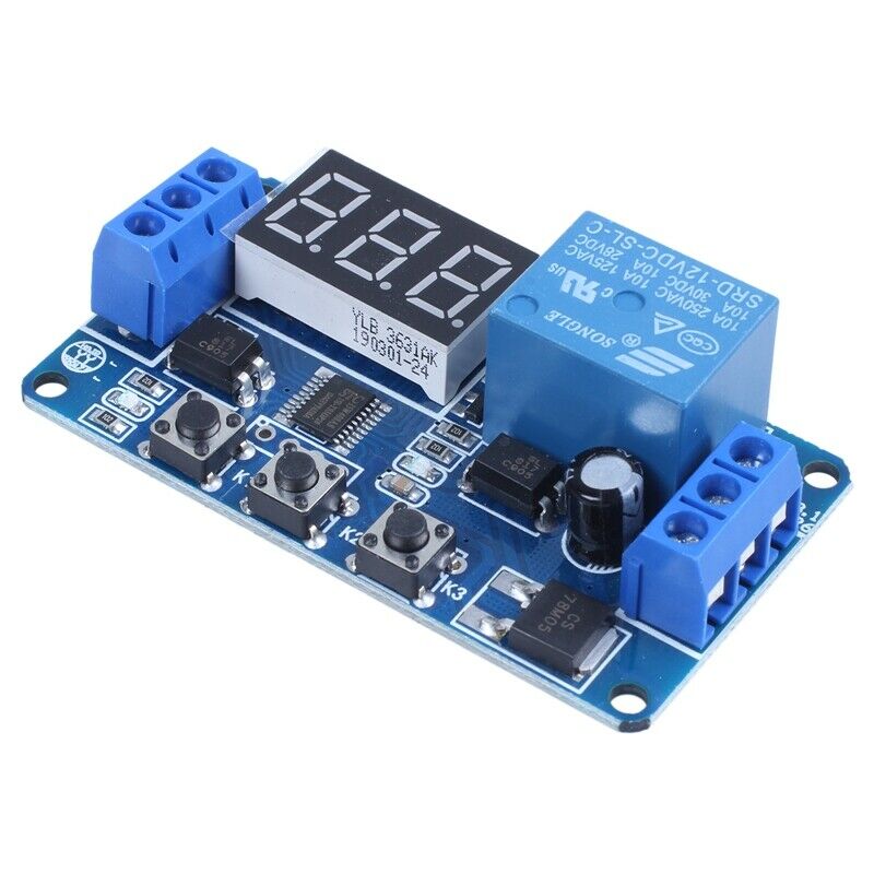 Automation DC 12V LED Display Digital Delay Timer Control Switch Relay Module O3