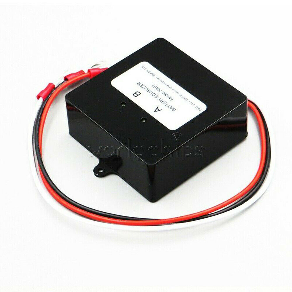 Solar Battery Voltage Equalizer for 2X12V 24V Lead-Acid Gel Battery Balancer