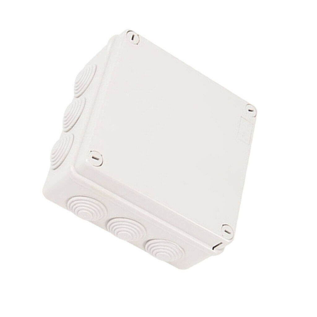 White Electronic Terminal Box ABS Waterproof 5.91x5.91x2.76 Inch
