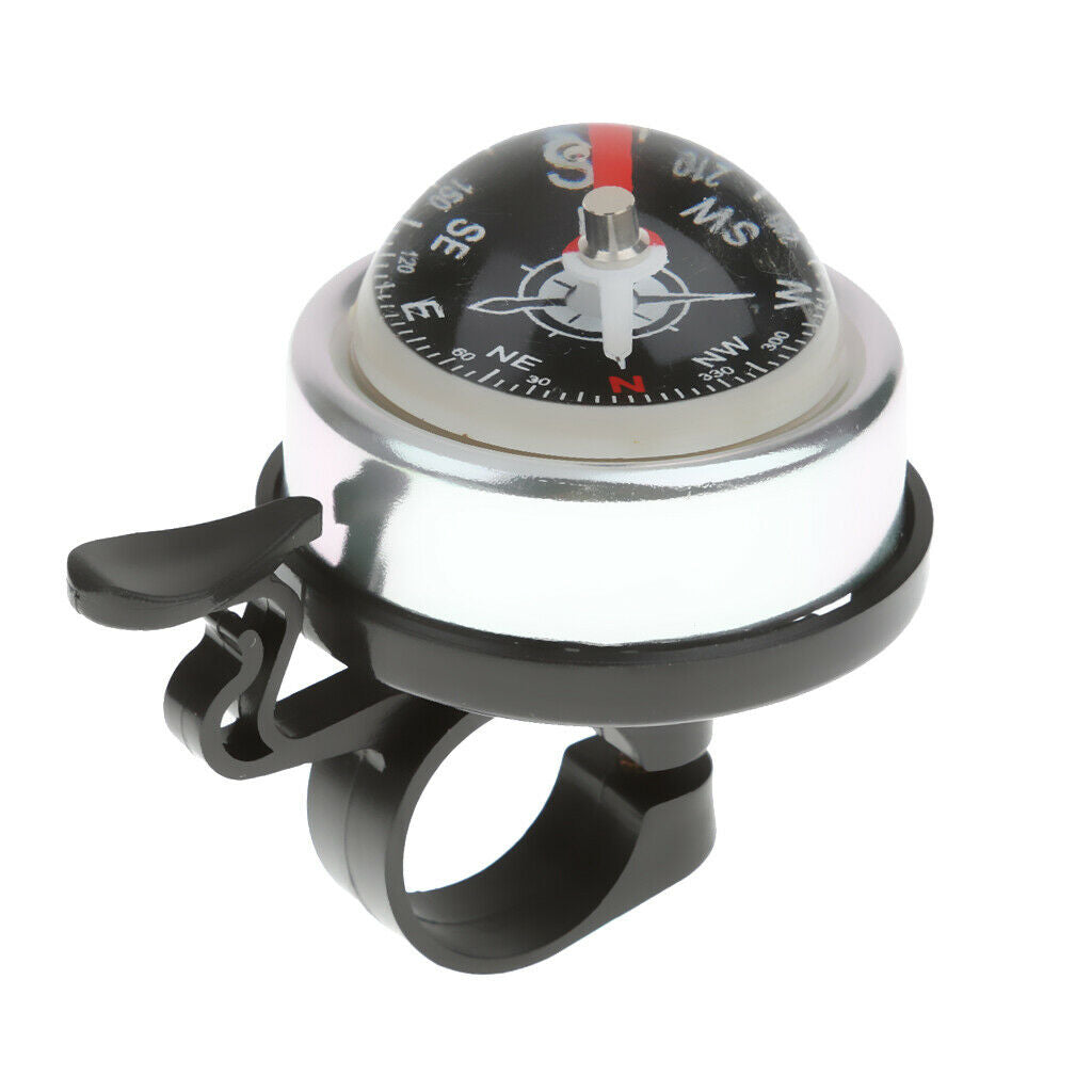 Alloy Loud Bike Ring Bell Kids Bicycle Classic Clear Cycling Compass Safe