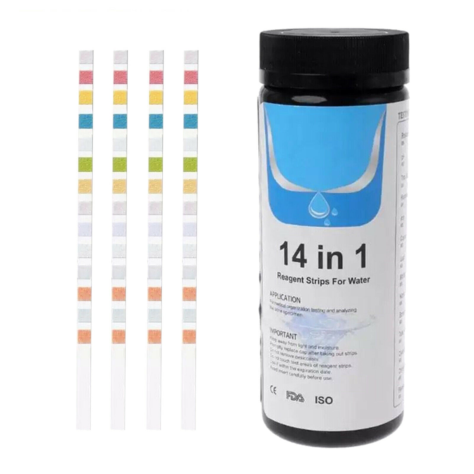 50Pcs Water Test Strips Kit Drinking Water Aquarium Tap Water Quality Test