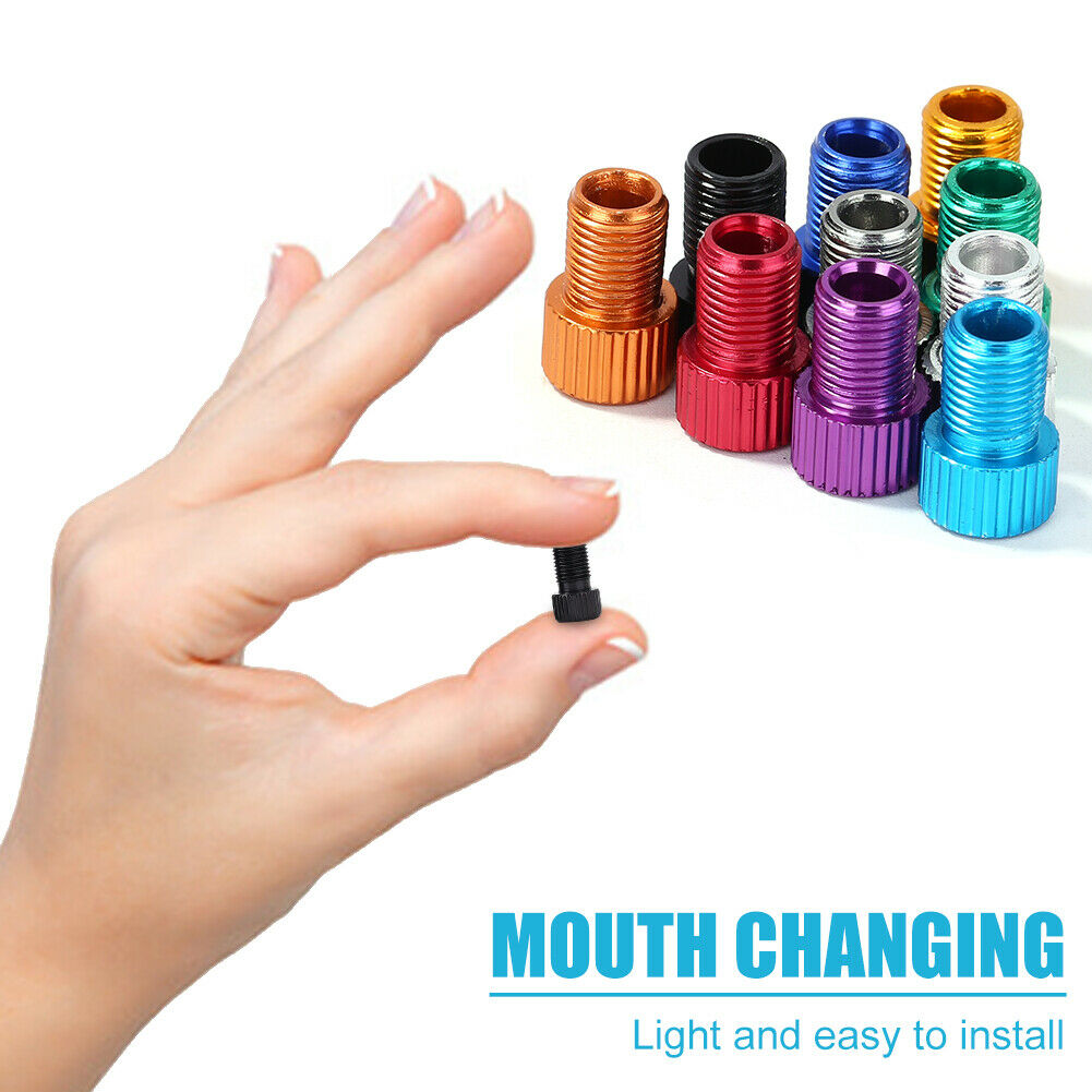 40pcs Bicycle Valve Adapters MTB Road Bike Presta to Schrader Valve Adapter @