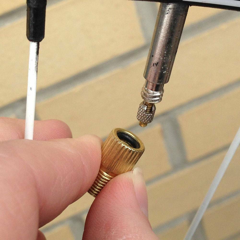 4x Presta to Schrader Valve Adapter Converter Road Bike Cycle Bicycle Pump Tubes