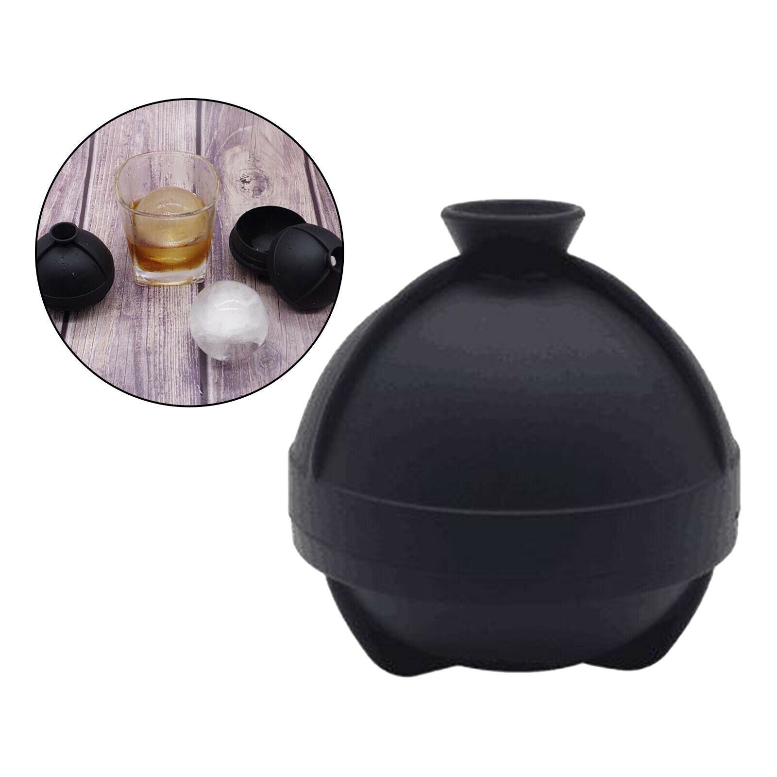 Large Round Ice Ball Molds 6cm Silicone Sphere Ice Molds for Cocktails