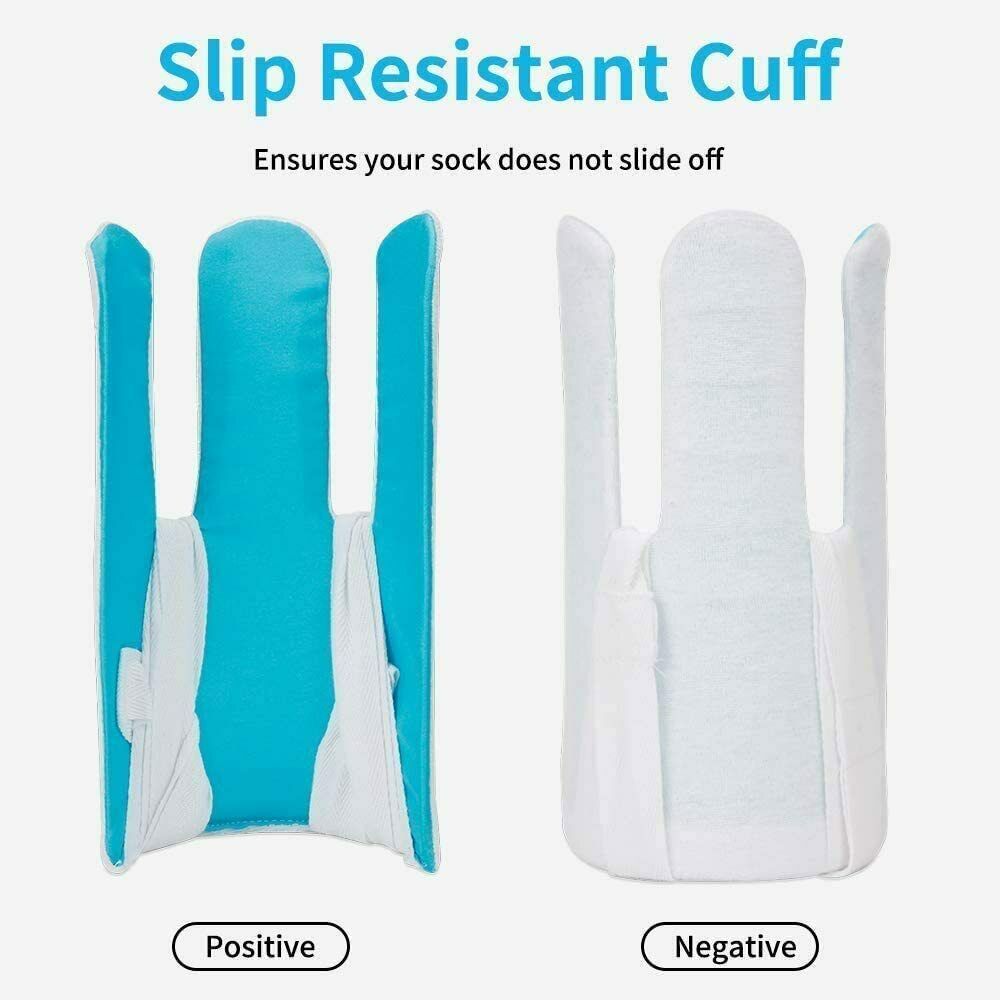 Flexible Sock Aid Kit Slider Pulling Assist Device for Putting On Socks