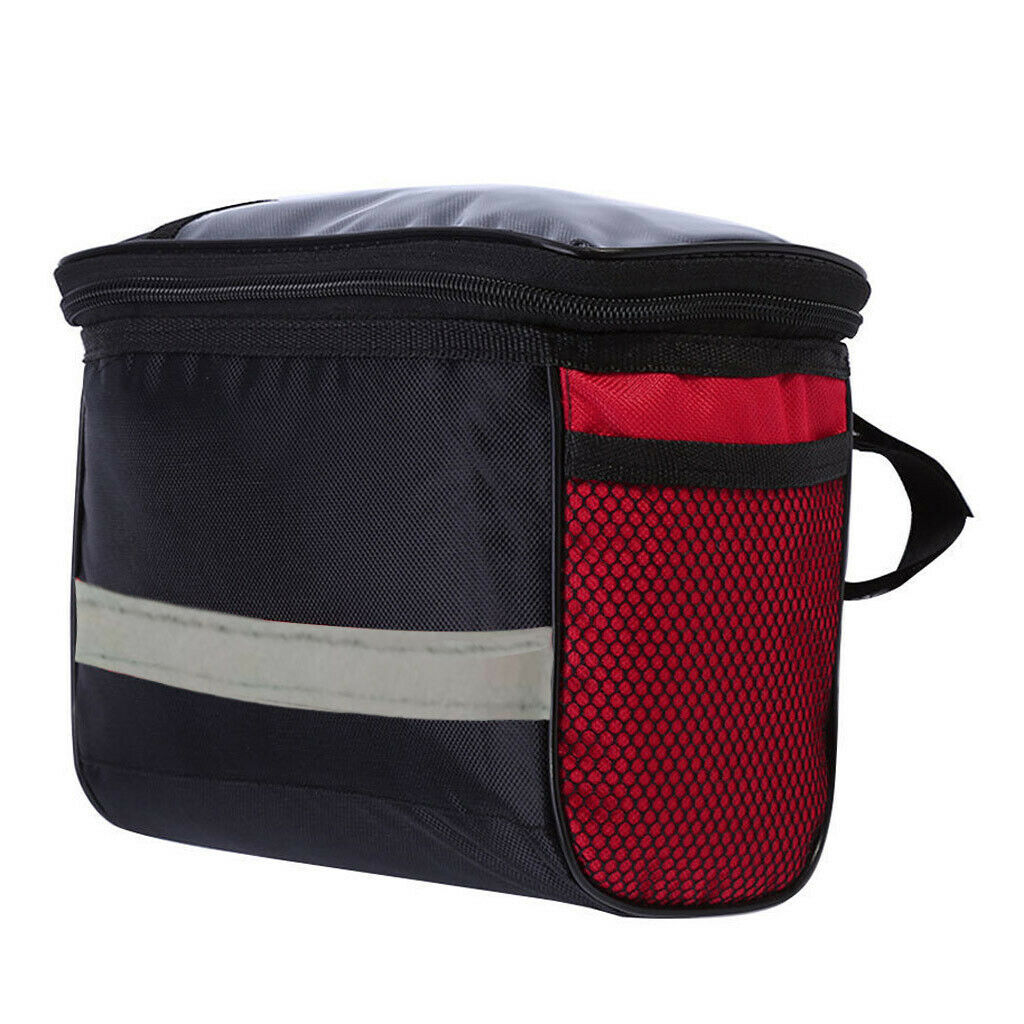 Bike Handlebar Bag Front Storage Bag Outdoor Cycling Pouch Waterproof 2Pcs