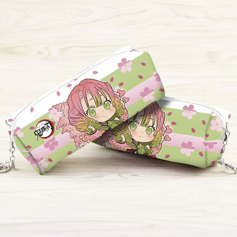 Demon Slayer Kimetsu no Yaiba Kanroji Mitsuri PU Leather Pencil Pen Case Bag