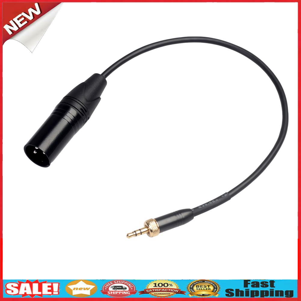 3.5mm Audio Male Plug with Internal Thread to 3Pin XLR Male Adapter Cable @