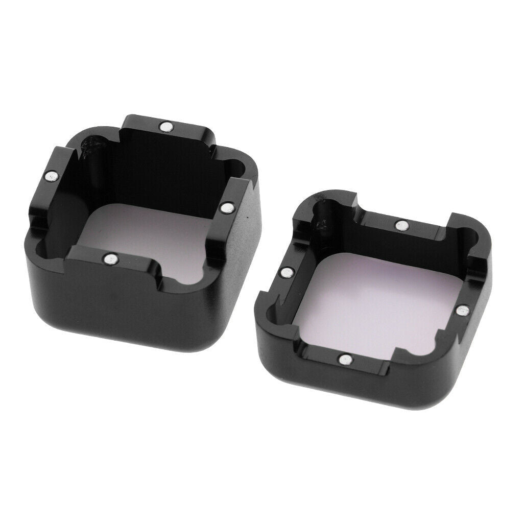 2 Packs Pool Cue Chalk Holder Pocket Billiard Chalk Case Box  for Snooker