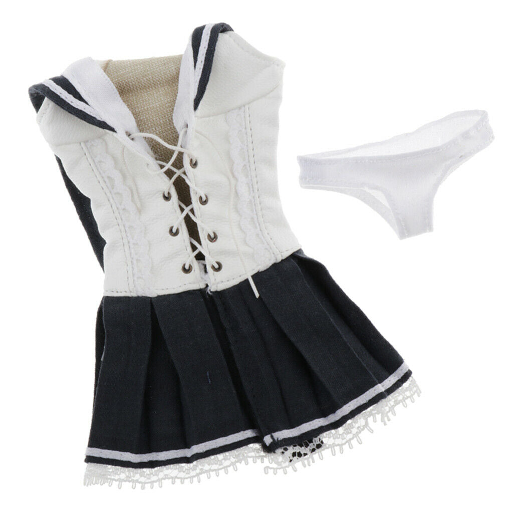 1:6  Female Schoolgirl Uniform Mini Skirt Outfits for 12" Action Figures