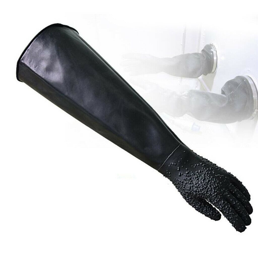 68cm Left Work Protective Gloves for Blasting Sand Blast Cabinet Industrial
