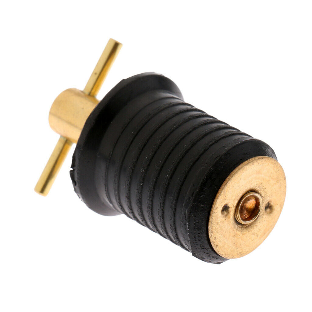 Brass & Rubber Twist Turn Boat Drain Plug