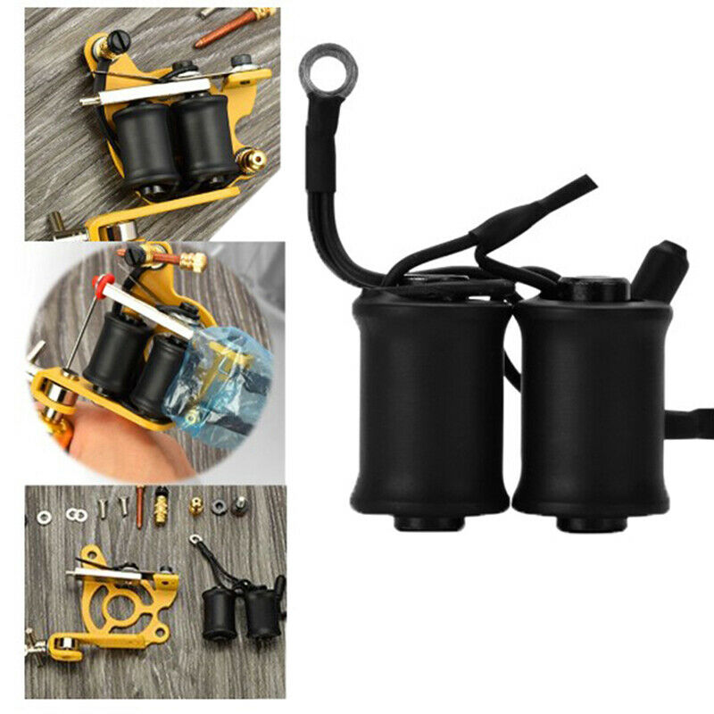 Black Tattoo Machine 10 Wraps Set Parts Supply Tattoo Body Art Lin.l8