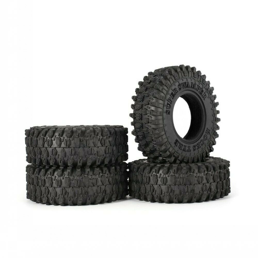 1.0 Soft Rubber All Terrain Tire for 1/24 RC Axial SCX24 90081 AXI00002 Deadbolt