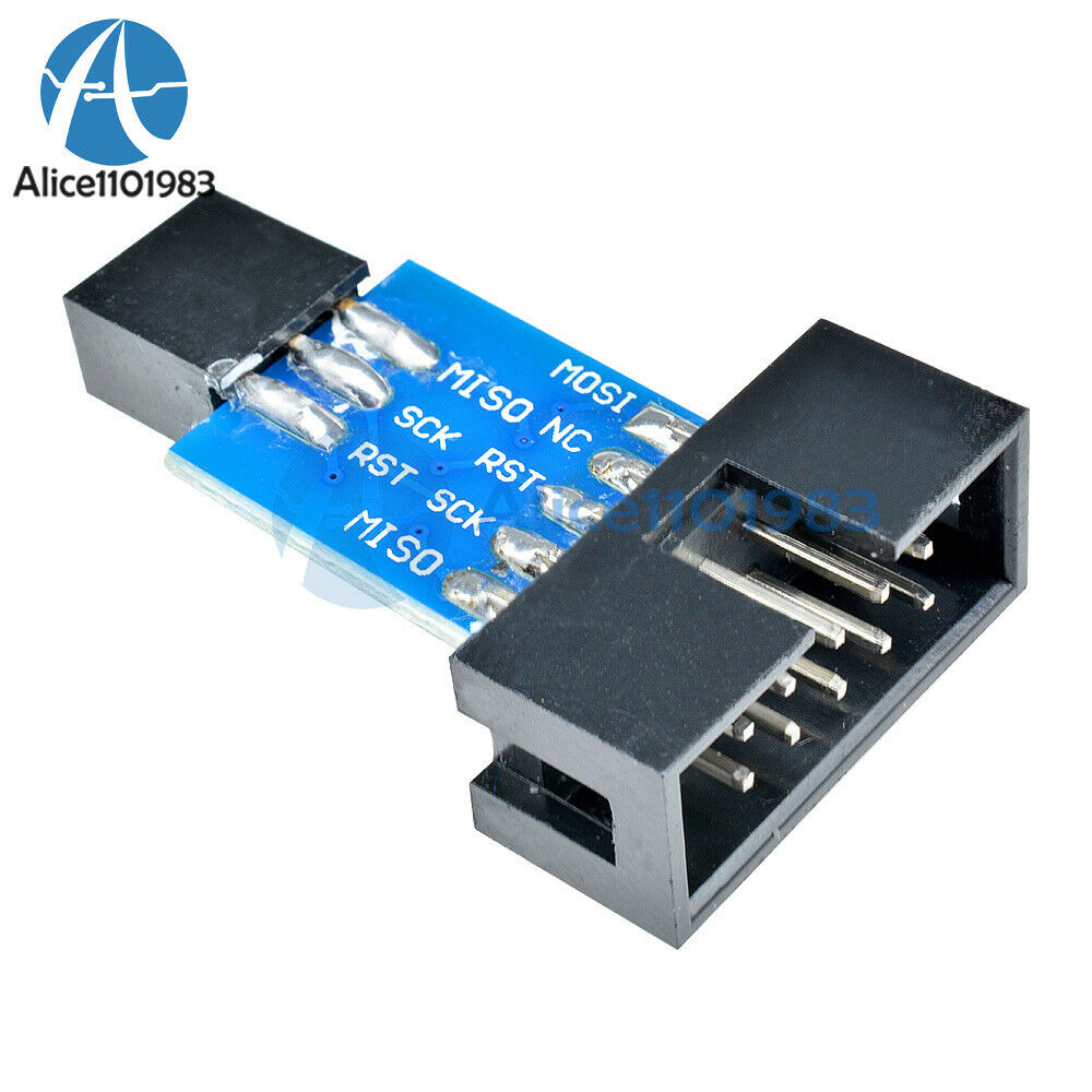 2pcs 10 Pin Convert to Standard 6 Pin Adapter Board F ATMEL AVRISP USBASP STK500