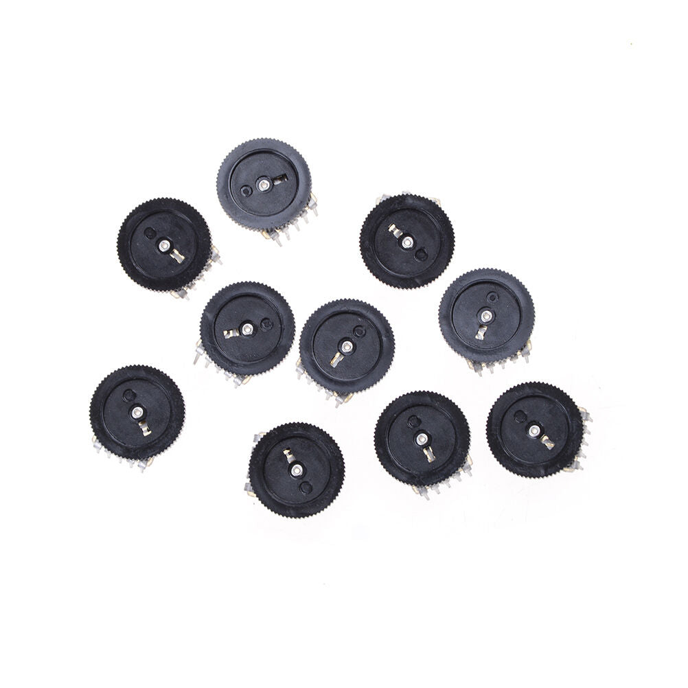10pcs B103 16x2mm 10K Ohm Double Dial Taper Volume Wheel Duplex Potentiome.l8