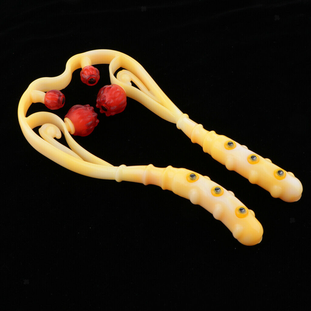 4 Balls PP Manual Handheld Neck Shoulder Body Pain Relief Massager Stick