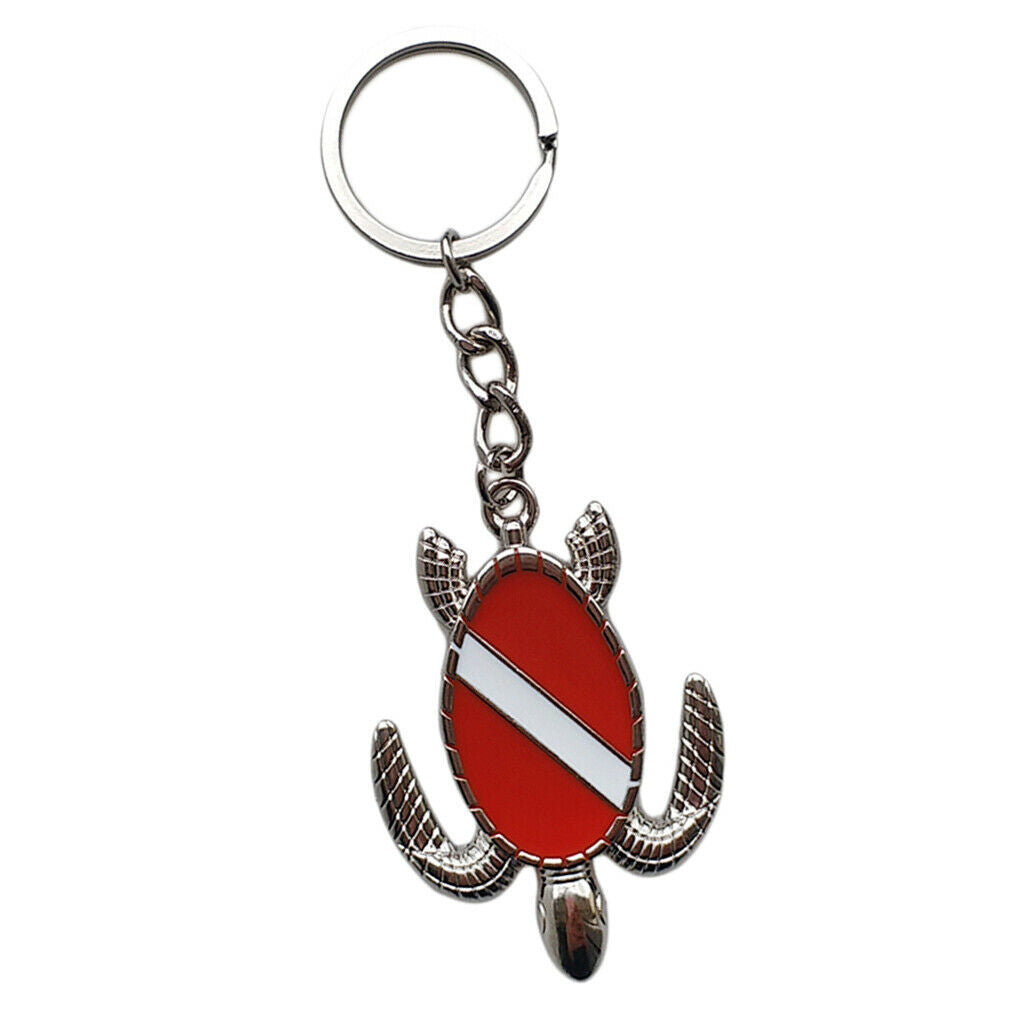 Zinc Alloy Sea Turtle Keychain Key Chain Holder with Keyring Charm Bag Tag