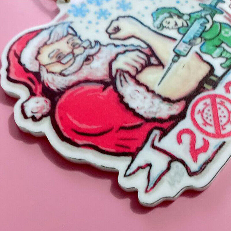 Personalized Christmas Tree Ornament Xmas Santa Claus Hanging Pendant Decorat DF
