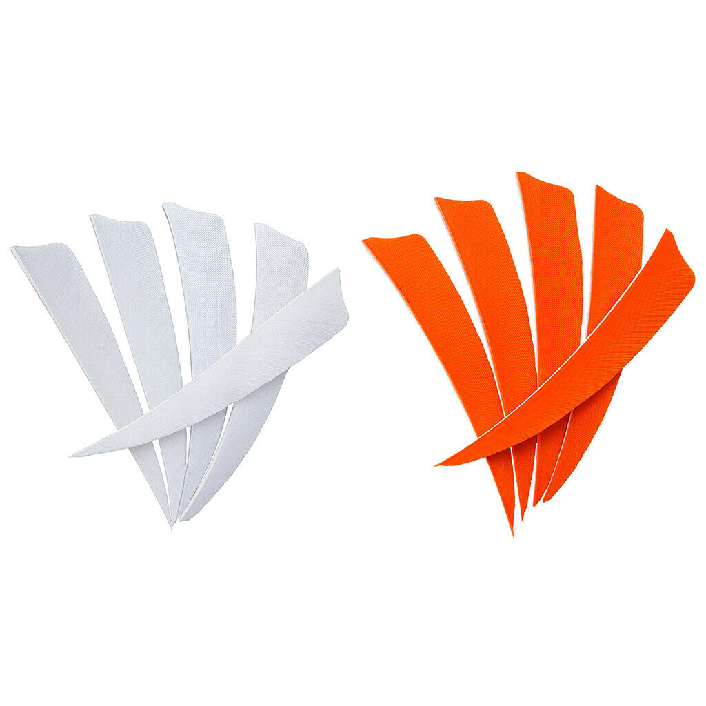 12Pcs 3 inch Feather Arrow Vane Fletchings for DIY Arrow Archery Bow White