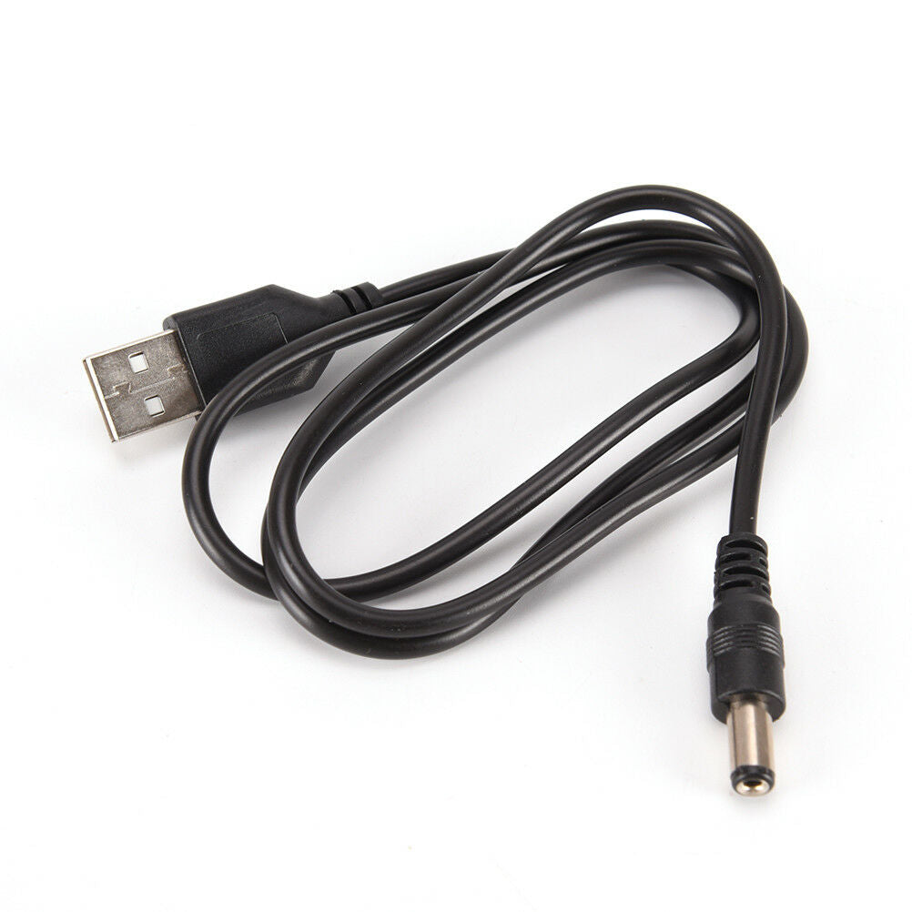 2pcs USB to DC5.5 * 2.1mm Power Cord USB to DC5.5 DC Cable Copper Chargin.l8