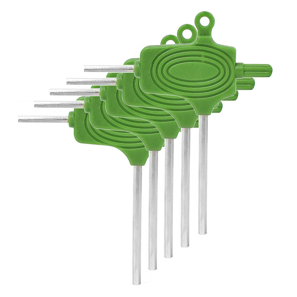 5pcs T Treated Tool Set Hex Driver Screwdriver Driver Kit - Green