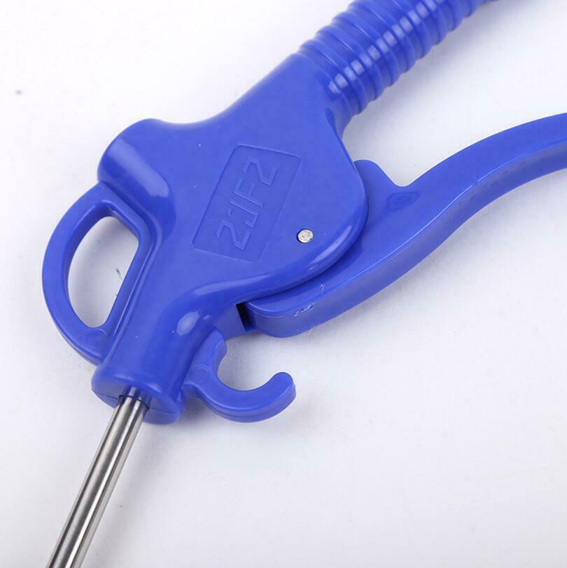 Air Blow Gun 4" NPT Angle Duster 1/2" Rubber Tip tool Nozzle Pistol Grip Safety