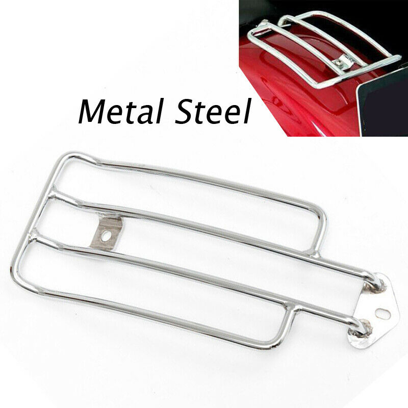 Motorcycle Scooter Dirt Bike Solo Seat Shelf Rear Fender Luggage Rack Universal