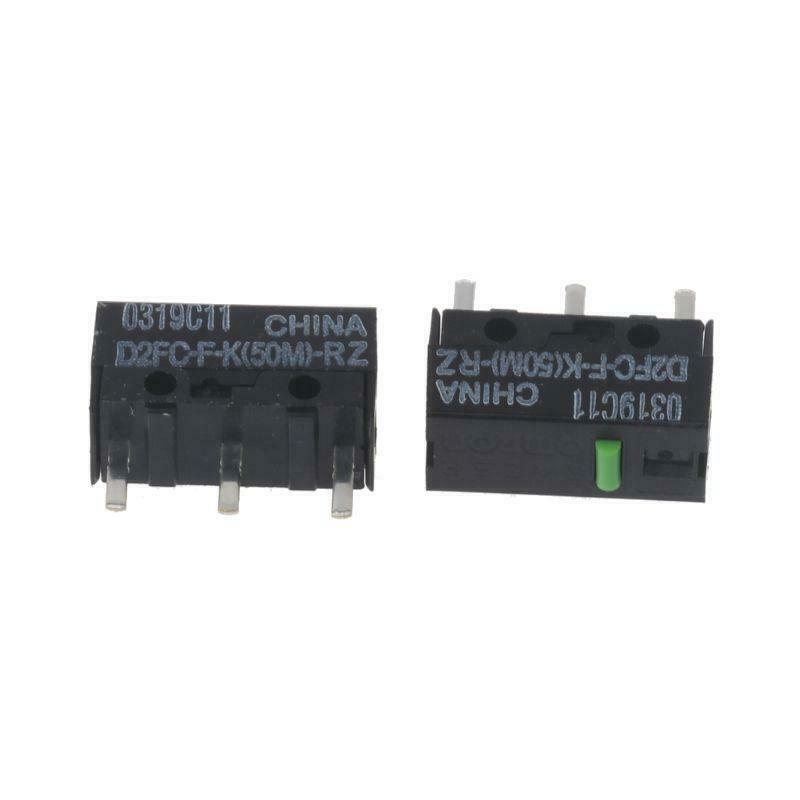2Pcs OMRON Mouse Micro Switch D2FC-F-K(50M)-RZ Green Dot  for Razer