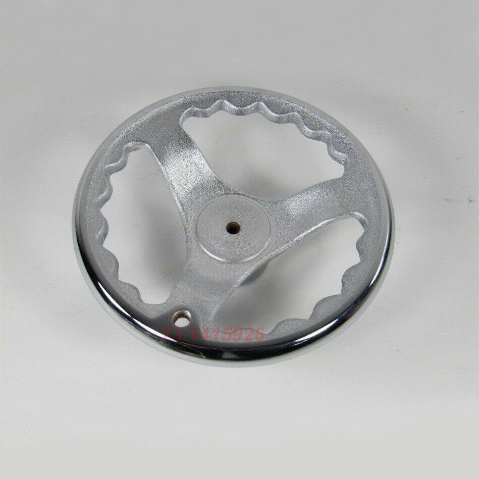 5" Electroplating Handwheel OD:120mm Machinist Cast Iron Tailstock HandWheel 1Pc