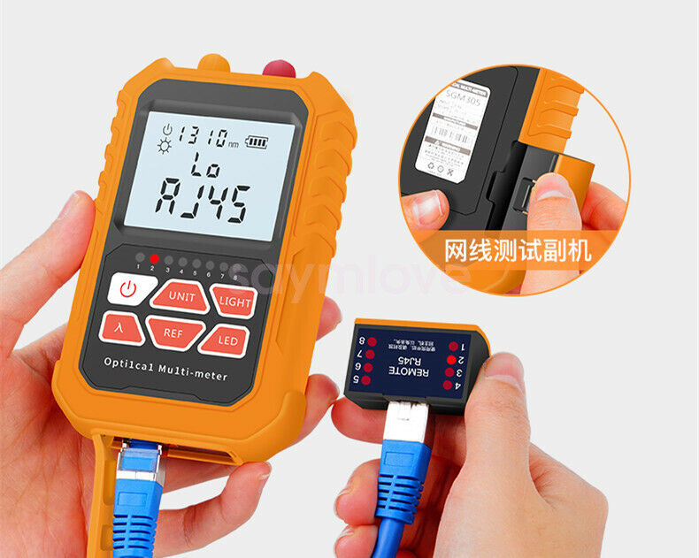 3in1 Fiber Optical Power Meter +15mW Visual Fault Locator + RJ45 Cable Tester