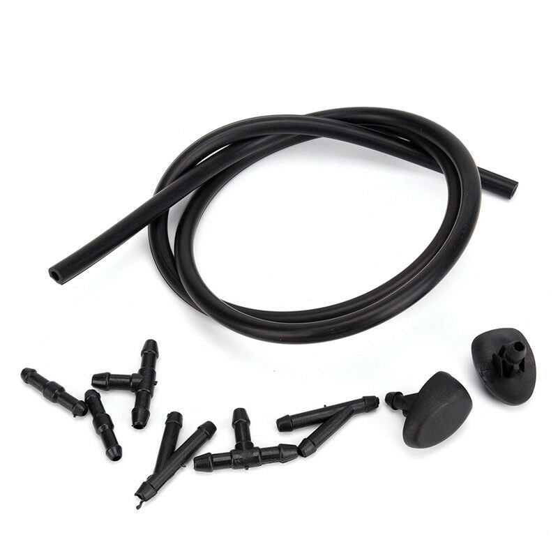 Front Windscreen Water Wiper Nozzles Mist Washer Spray Jets For Peugeot 3.l8