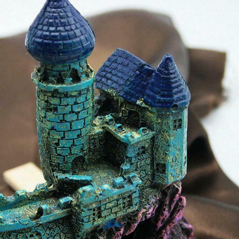 Aquarium Dark Castle Aquarium Decor Ornament Simulation Fish Tank Decorations