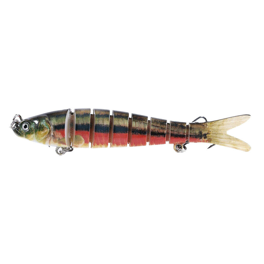 Artificial Fishing Swim Bait Simulate Life-like Multi Jointed Fish Lure 8